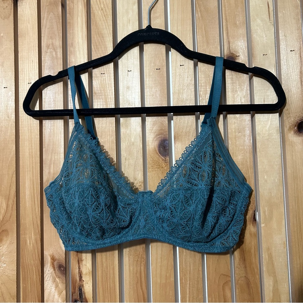Else Chloe High Apex Underwire Full Cup Bra Size 34DD Blue